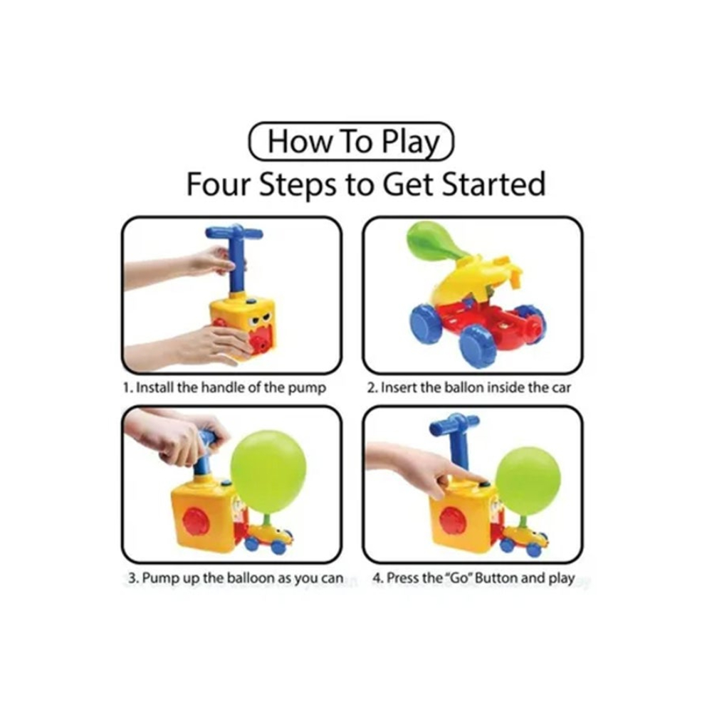 يو كيه آر مضخة هواء بتصميم سيارة للبالون - 16x13.5x15 سم