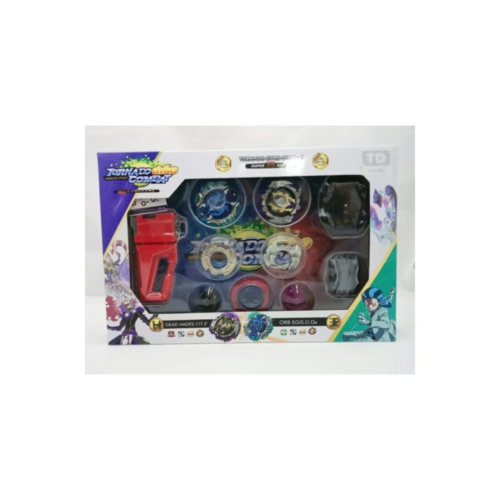  لعبة البلبل الدوارة بي بليد تيربو مع مسدس وصندوق - 2 قطع