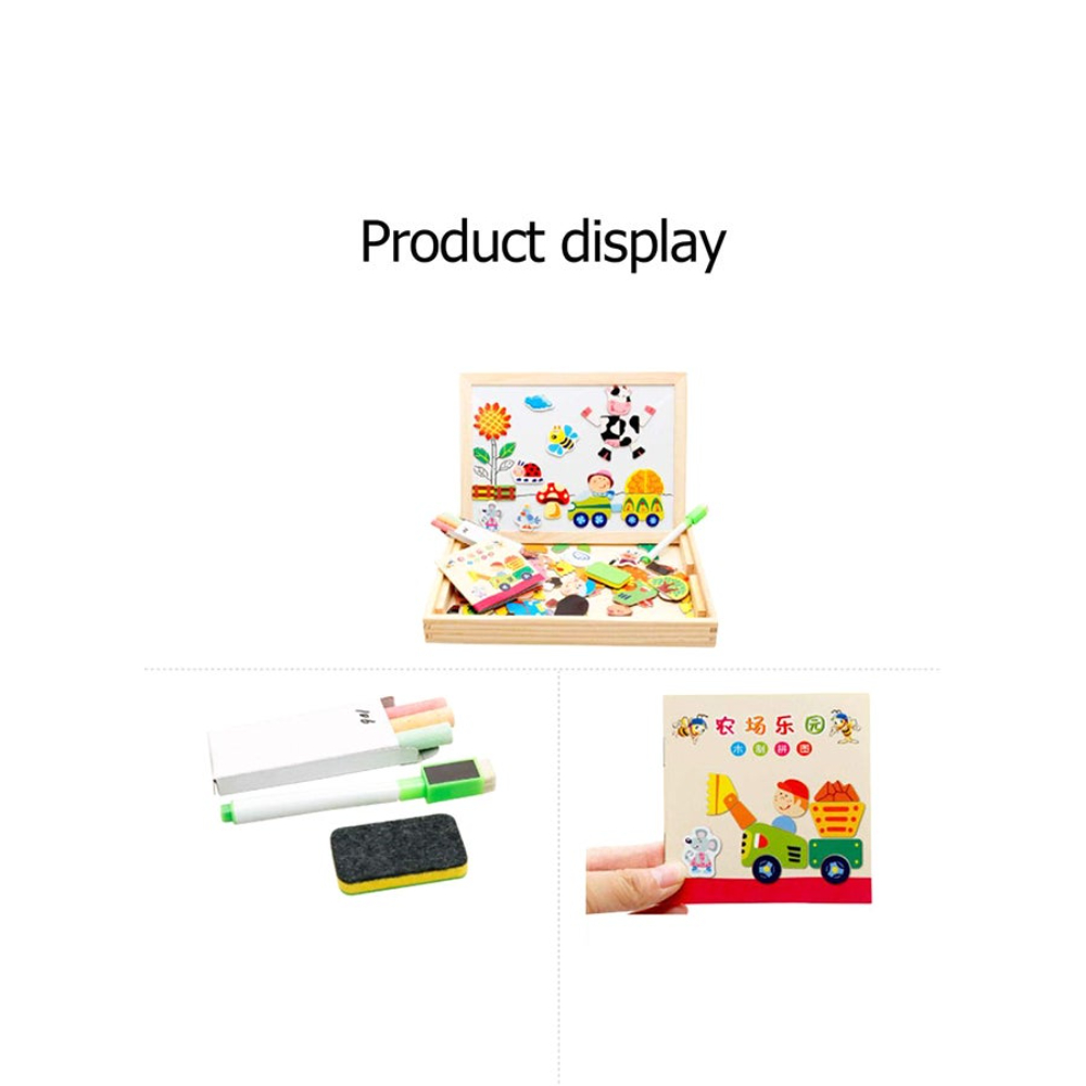  لعبة ألغاز خشبية مغناطيسية