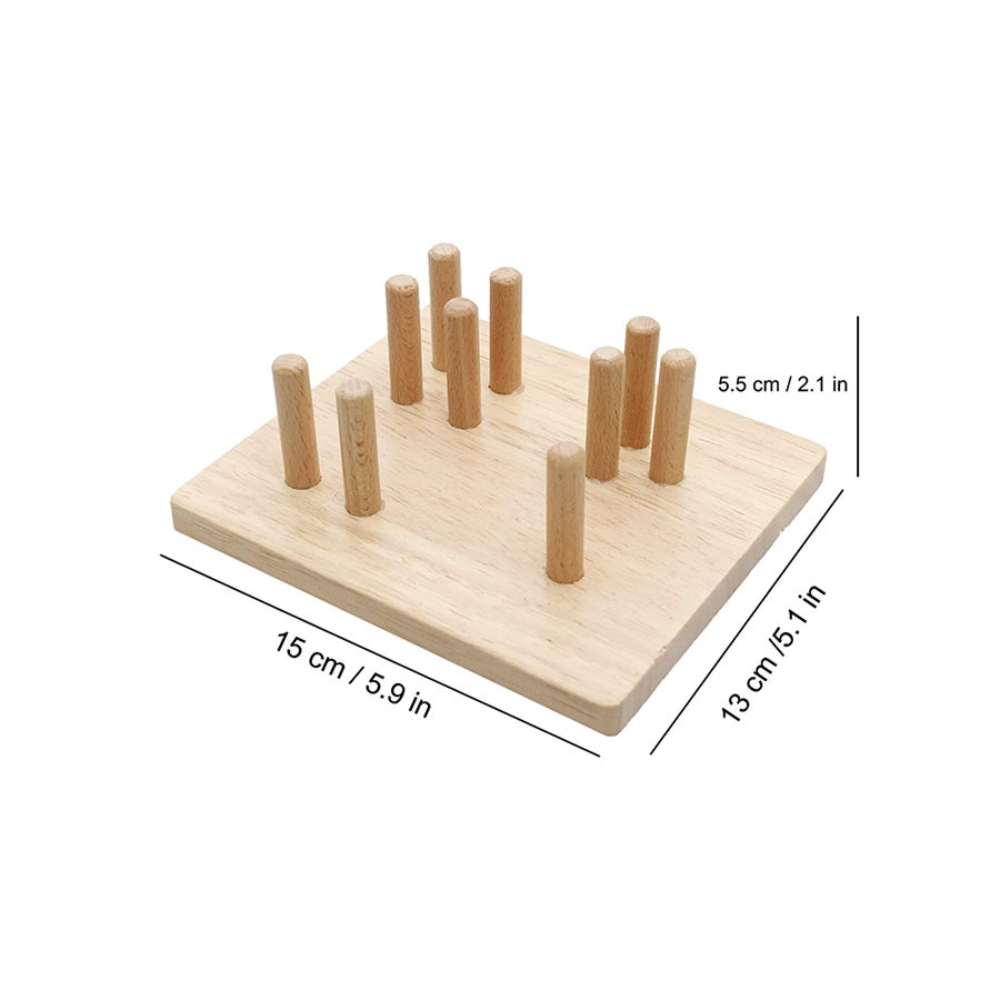 ليوو مكعبات خشبية تعليمية للأطفال أشكال متعددة - 6.3x5.31x2.76 بوصة