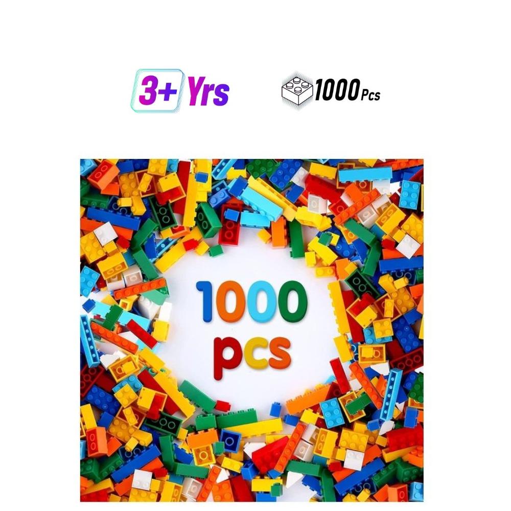 مس تيارا لعبة مكعبات بناء كلاسيكية صغيرة لعمر ثلاث سنوات فما فوق - 1000 قطعة
