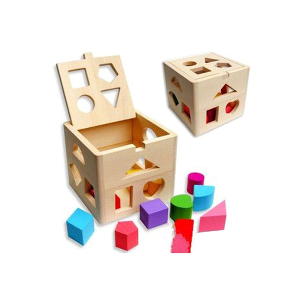 بيوينتي مكعبات خشبية ملونة متينة متنوعة