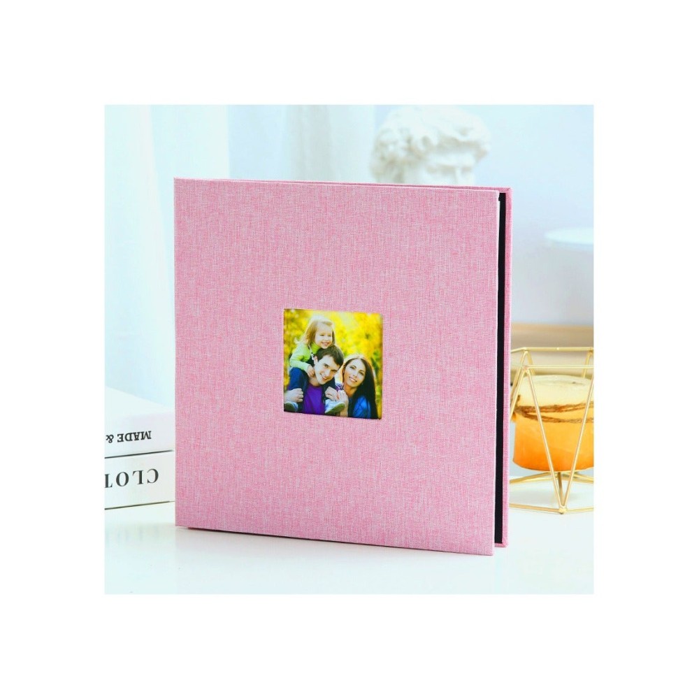 ألبوم صور ذاتي اللصق - 40 صفحة - أبيض - 27x28x3 سم