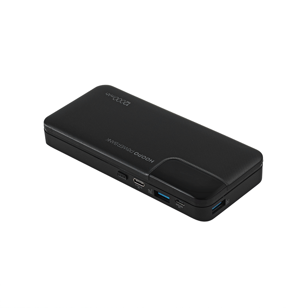هوبو باور بانك بقوة 12000 مللي أمبير موديل PC150S-black