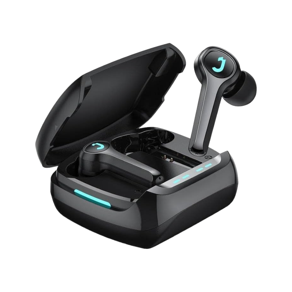 جوي روم سماعات أذن لاسلكية حقيقية مع علبة شحن موديل JR-TP1 - أسود