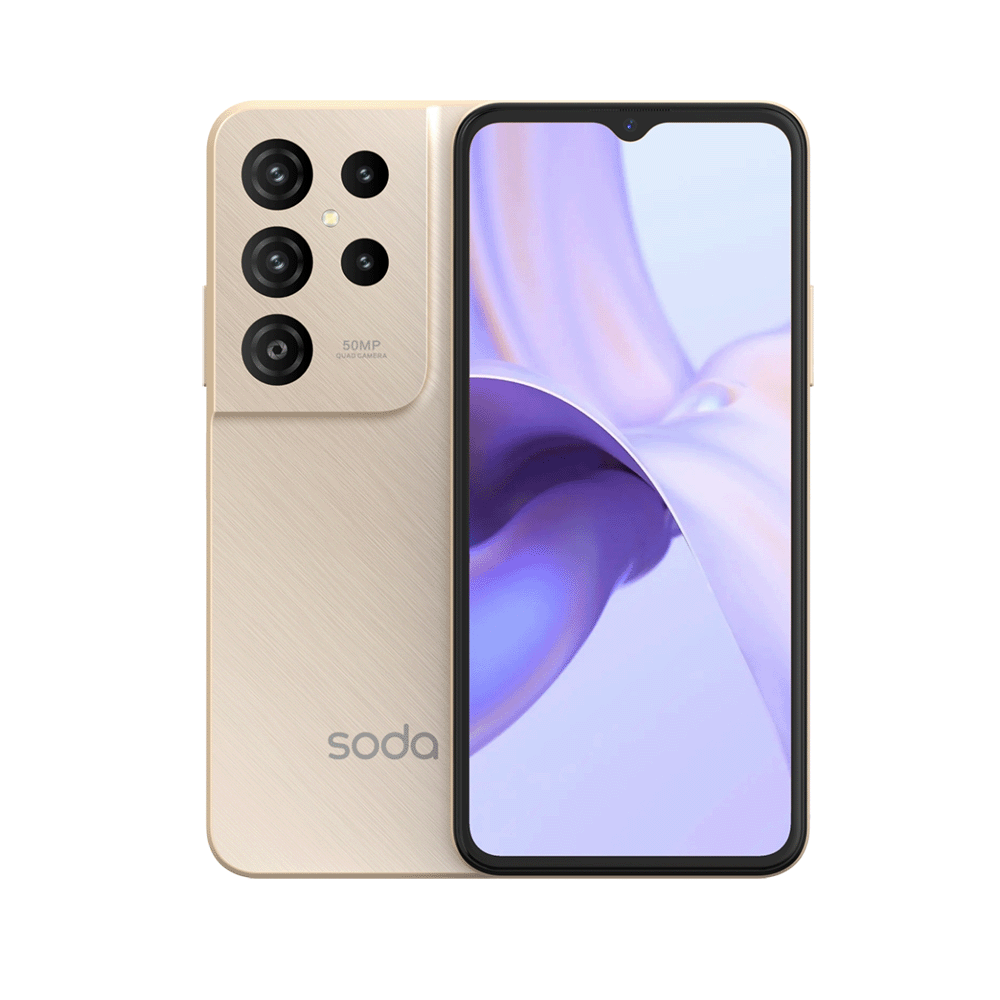 سودا نوت 12 جوال محمول بشريحتين GSM و CDMA ذاكرة 128 جيجا ورام 4+4 جيجابايت-Beige