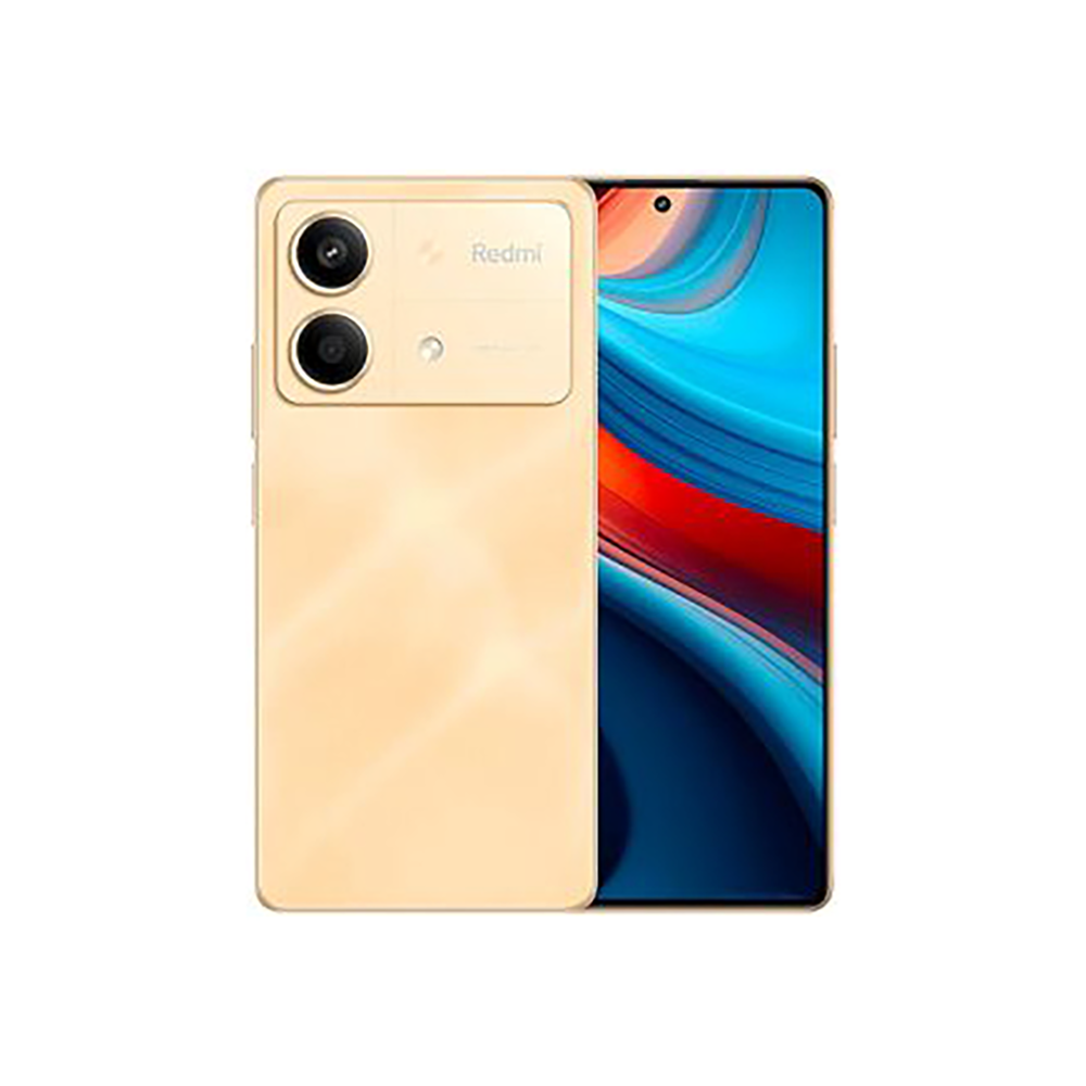 شاومي ريدمي نوت 13R برو جوال محمول بشريحتين GSM و CDMA ذاكرة 256 جيجا و رام 12+12 جيجا -gold