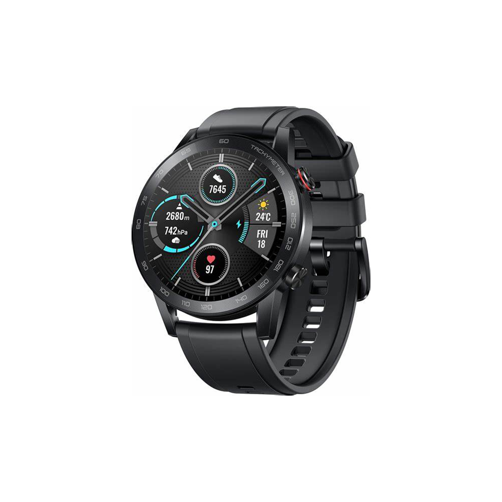 اونور ساعة ذكية ماجيك 2 بقياس 46 مم بسوار بلاستيكي وكالة -أسود