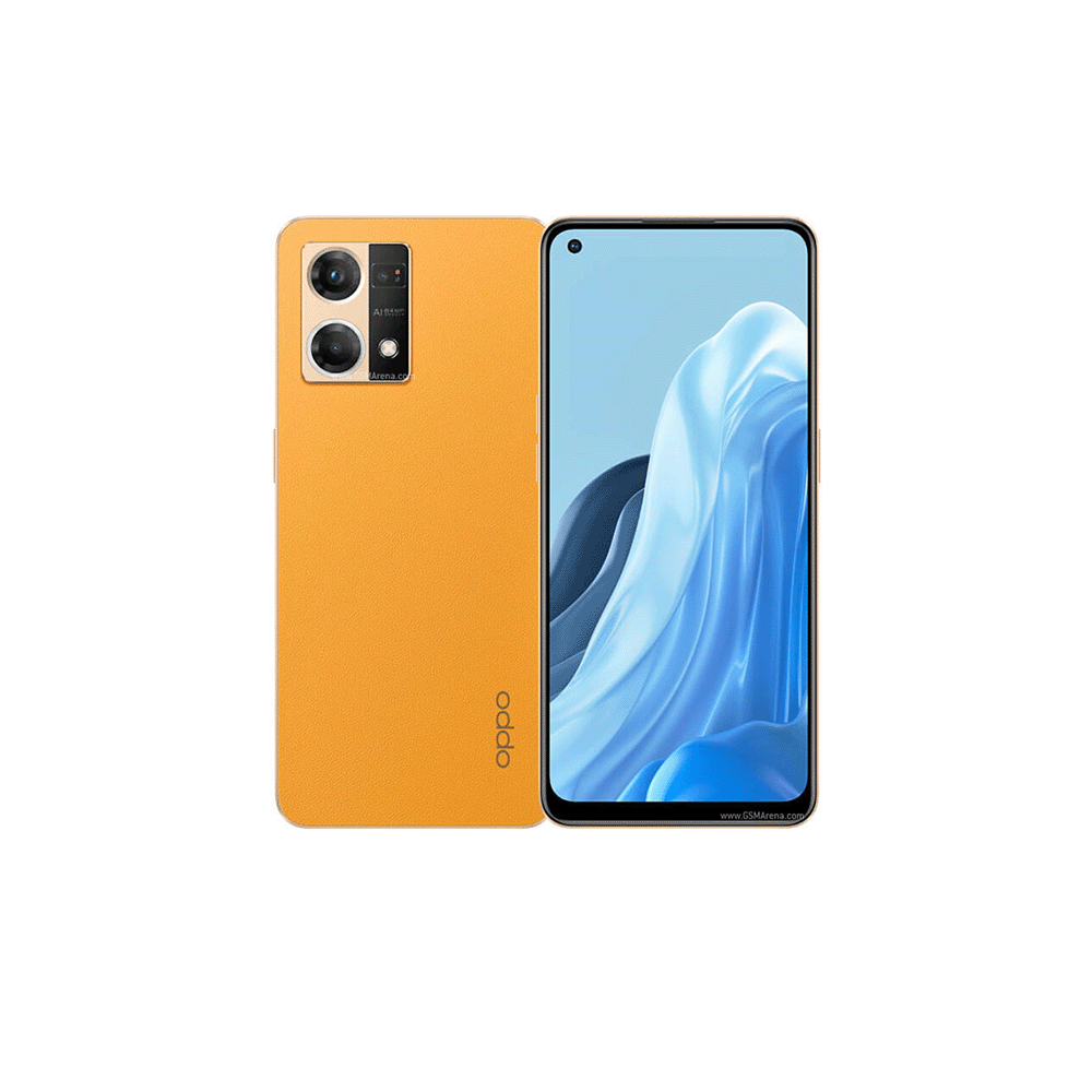 أوبو رينو 7 جوال محمول بشريحتين GSM و VOLTE و ذاكرة داخلية 256 جيجا و رام 8 جيجا -orange