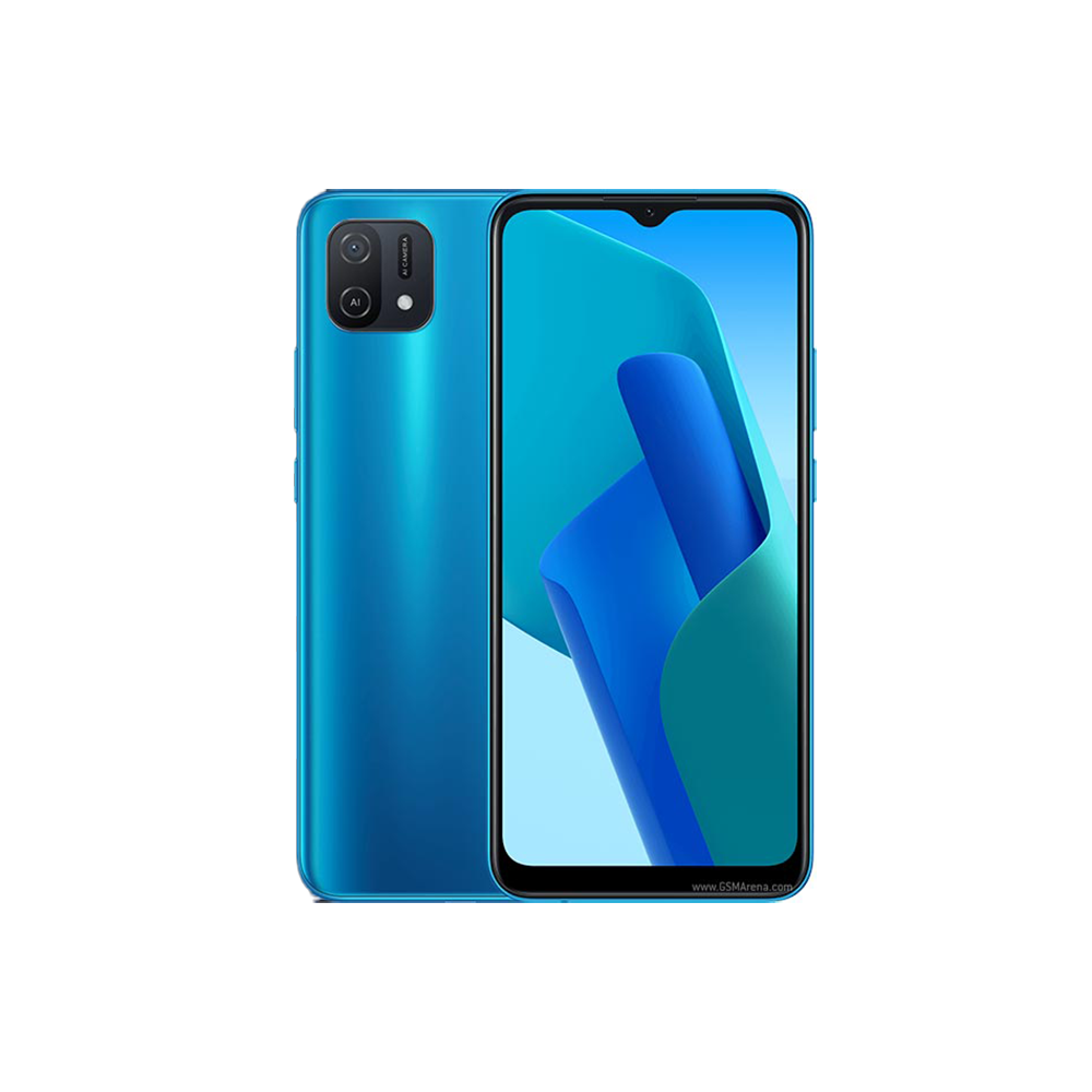 أوبو A16K جوال محمول بشريحتين GSM و VOLTE و ذاكرة داخلية 64 جيجا بايت و رام 4 جيجا -blue