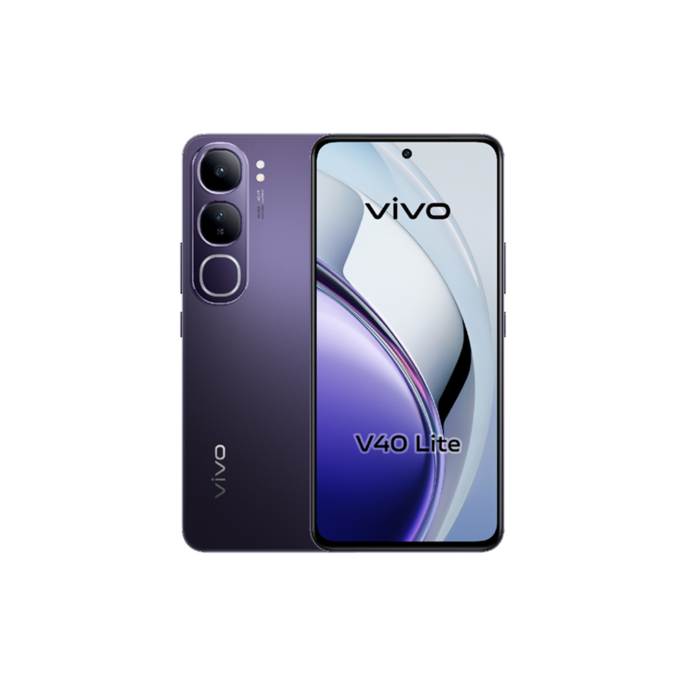 فيفو جوال محمول V40 لايت 4G شريحتين بسعة ذاكرة 256 جيجابايت, رام 8+8 جيجابايت-purple