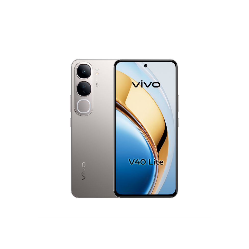 فيفو جوال محمول V40 لايت 5G شريحتين بسعة ذاكرة 512 جيجابايت, رام 12+12 جيجابايت-Light Gray