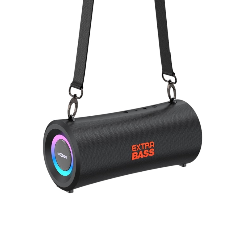 موكسوم مكبر صوت اللاسلكي المقاوم للماء مع إضاءة RGB موديل MX-SK79 - أسود