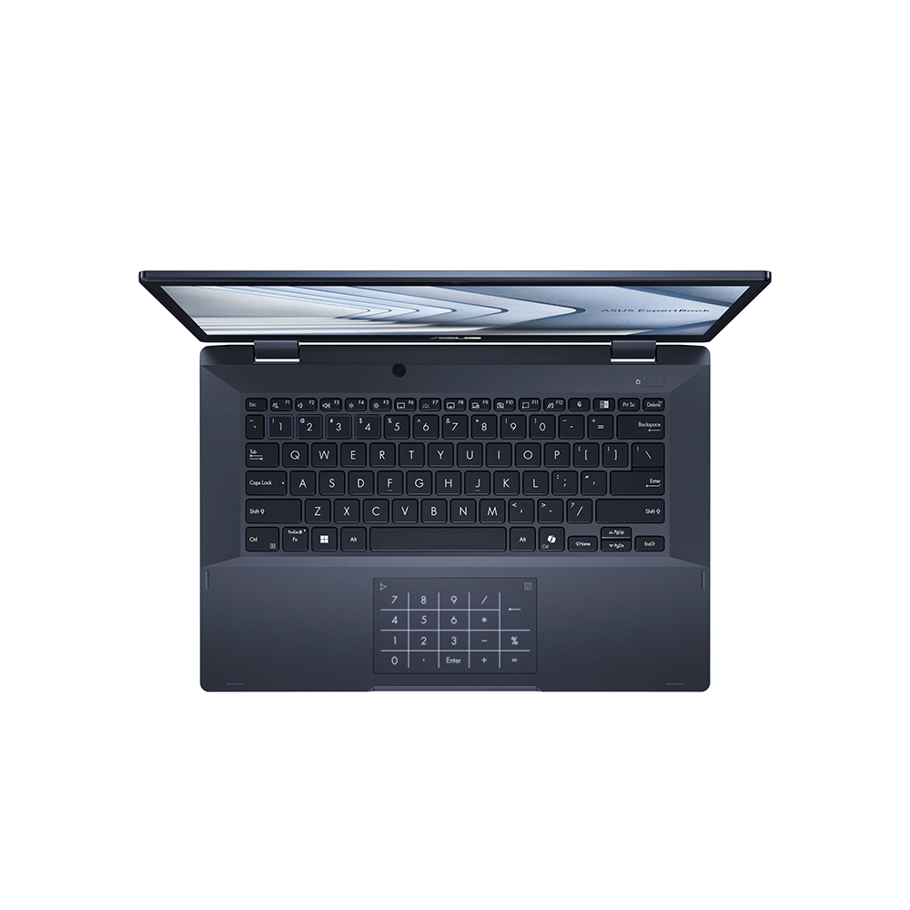 آسيوس لابتوب اكسبرت بوك B3 Flip للأعمال بذاكرة 1 تيرابايت, رام 16 جيجابايت - أسود 