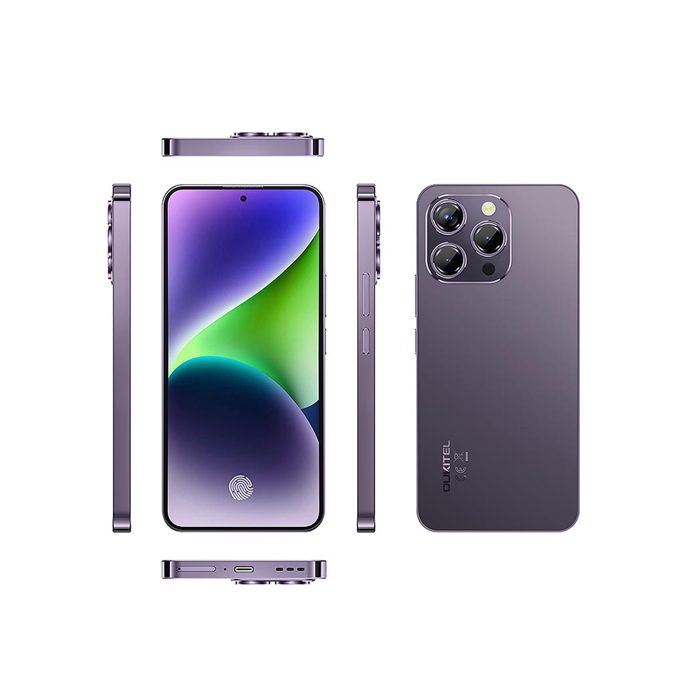 اوكتيل جوال محمول P1 بشريحة وذاكرة سعة 256 جيجابايت, رام 24 جيجابايت وكالة -purple