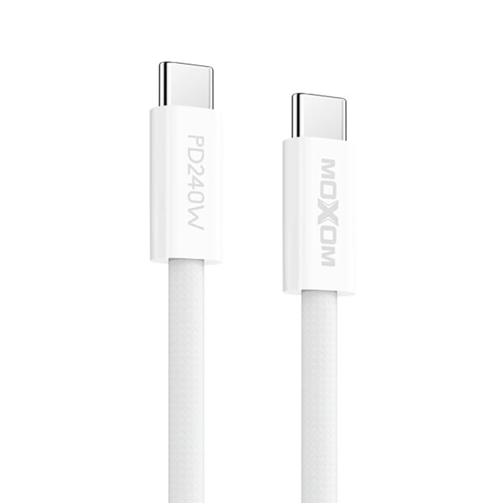 موكسوم وصلة شحن و نقل بيانات تايب سي قوة 240 وات موديل LX-CB908 - أبيض 