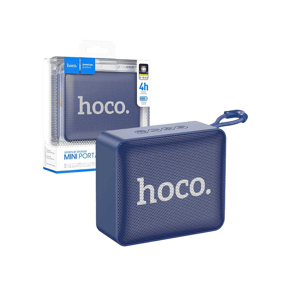 هوكو مكبر صوت بلوتوث محمول موديل BS51 - أزرق