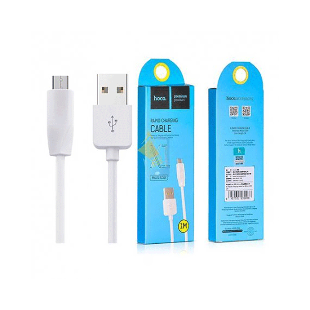 هوكو X1 كيبل شحن سريع مايكرو بطول 1 متر موديل X1 - أبيض