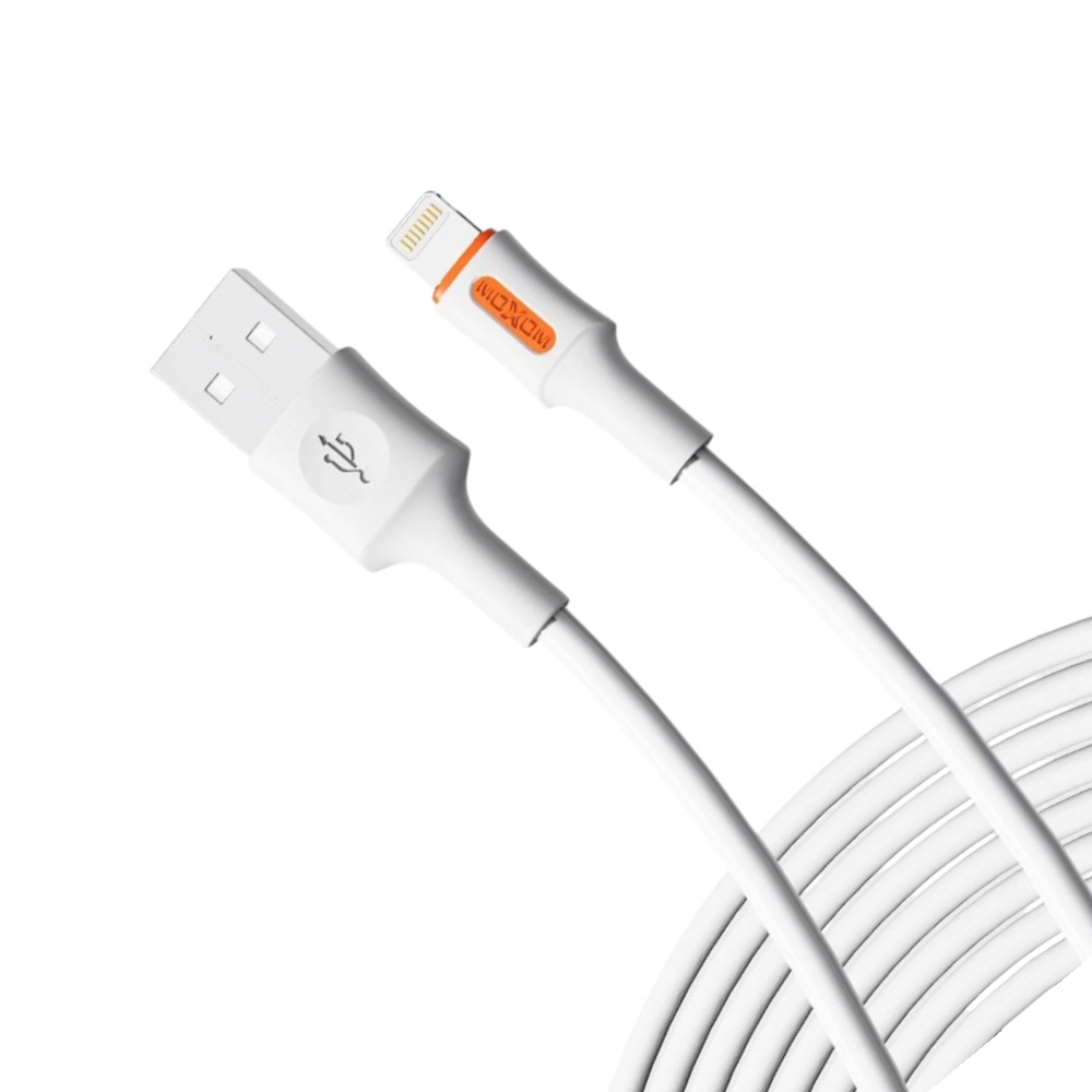 موكسوم وصلة شحن و نقل بيانات تايب سي قوة 3 أمبير طول 1 متر موديل CB146 - أبيض