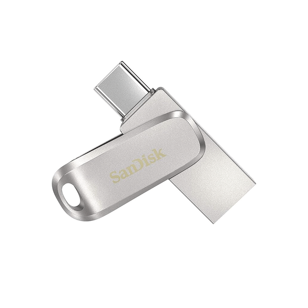 سانديسك فلاش مدخلين الترا لوكس بمنفذ USB نوع سي بسعة 128 جيجابايت - SDDDC4-128G-G46