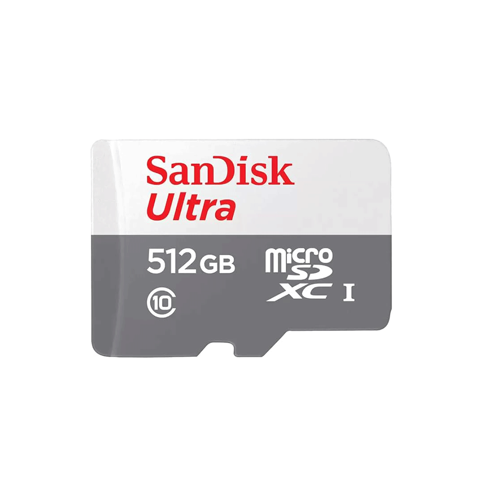 سانديسك بطاقة ذاكرة خارجية الترا Microsdxc Uhs 1 سعة 512 جيجابايت 100 ميجابايت/ثانية