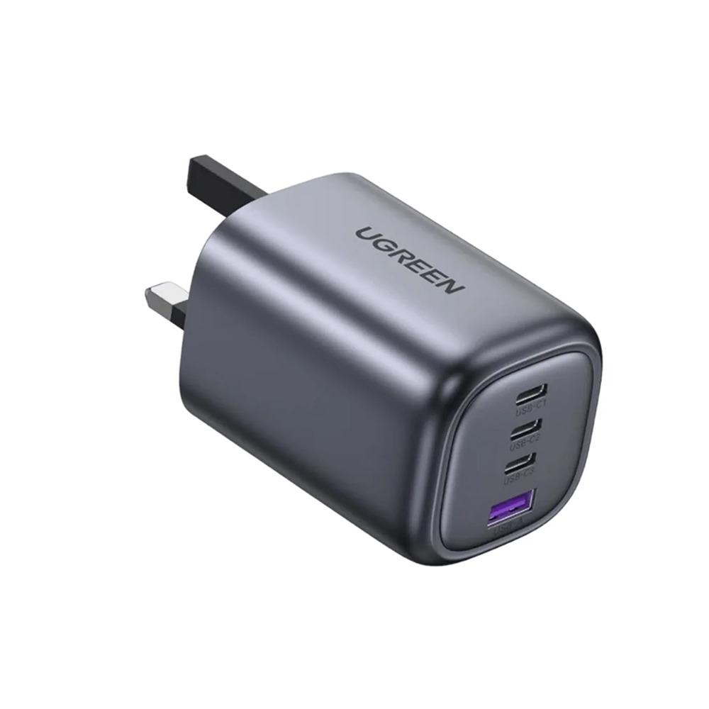 يوجرين راس شاحن بقوة 100واط يدعم الشحن السريع 5 منافذ - أزرق غامق