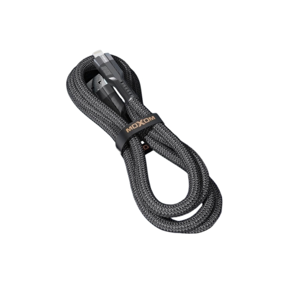 موكسوم وصلة شحن وبيانات مايكرو بجهد 3 أمبير وطول 1 متر موديل MX-CB150 - أسود