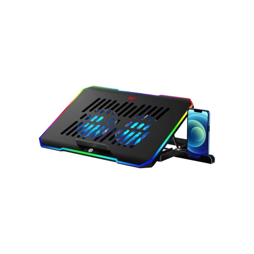 هافيت قاعدة تبريد للكمبيوتر المحمول موديل F2069 - متعددة الألوان