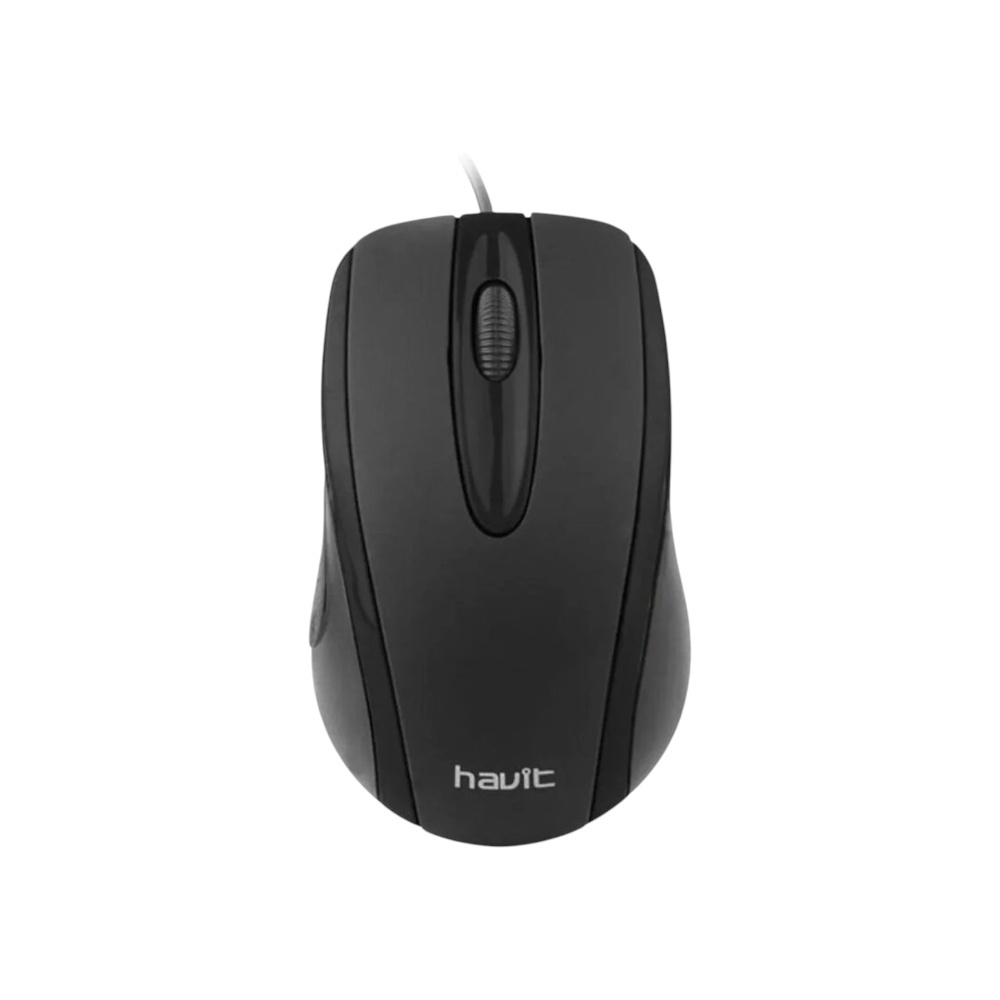 هافيت ماوس بصري سلكي بمنفذ يو اس بي موديل MS871 - أسود