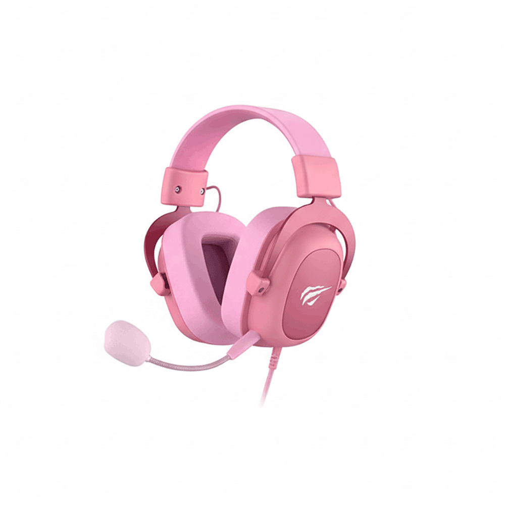 هافيت سماعة رأس سلكية للألعاب موديل H2002d - وردي