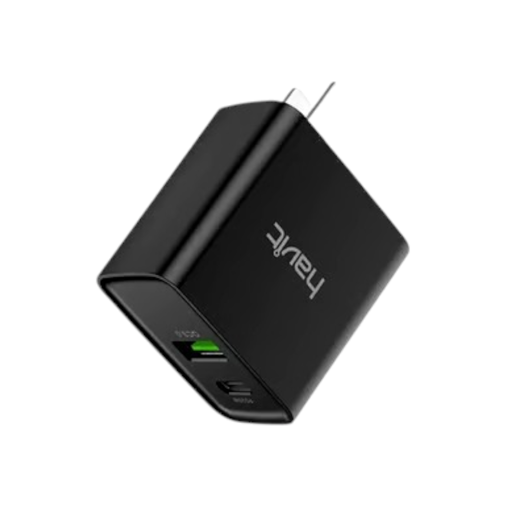 هافيت محول شاحن الهاتف جداري بقوة 20 واط - أبيض