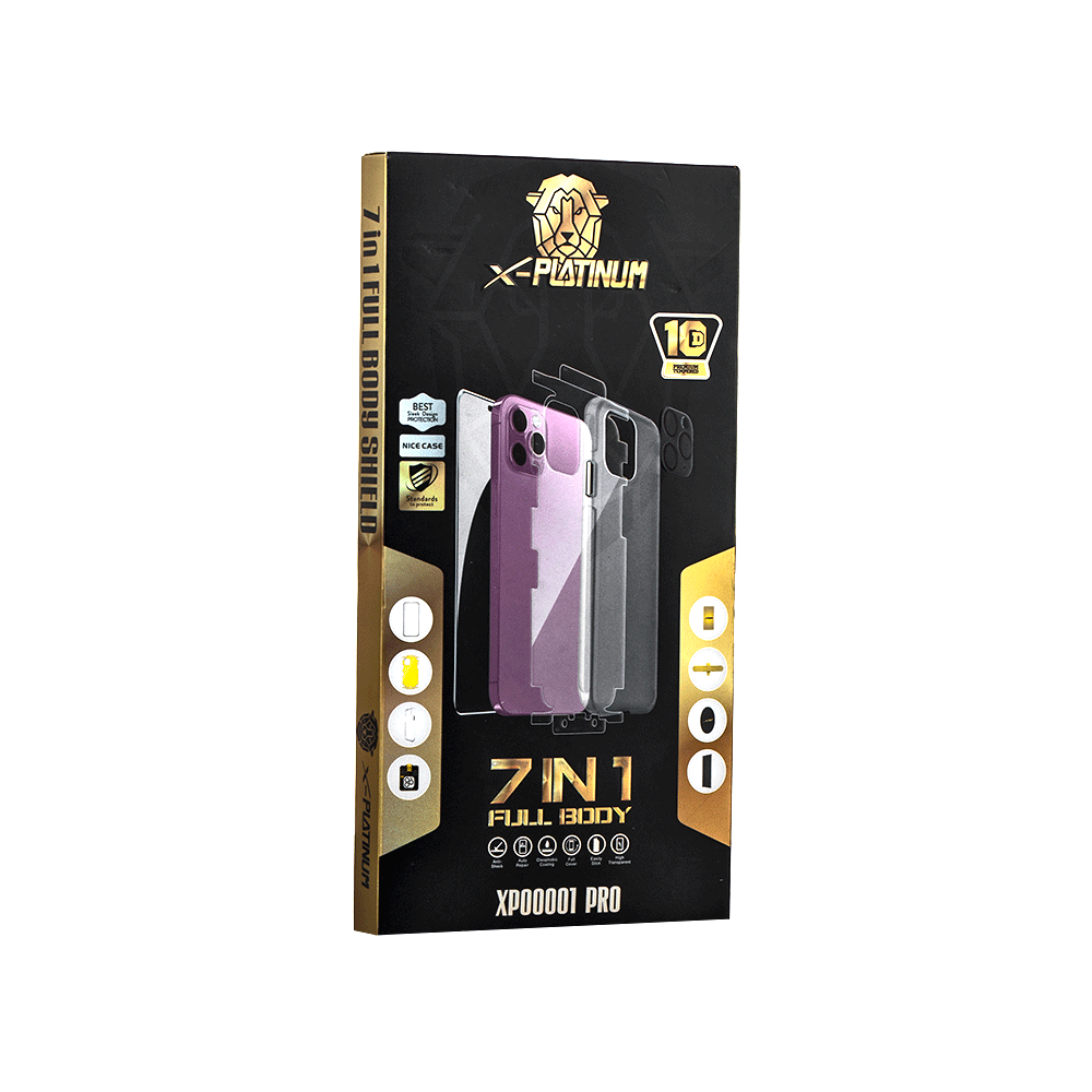 اكس بلاتينيوم باكج حماية جوال ايفون 15 برو ماكس 7 في 1