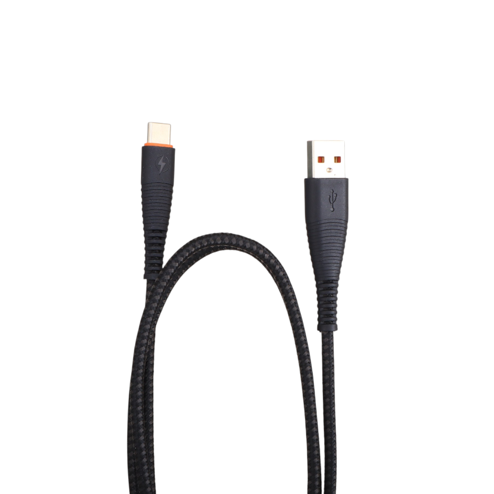 زد جي لوكس كابل شحن يو اس بي إلى تايب سي بجهد 7 امبير موديل ZG-178 - أسود