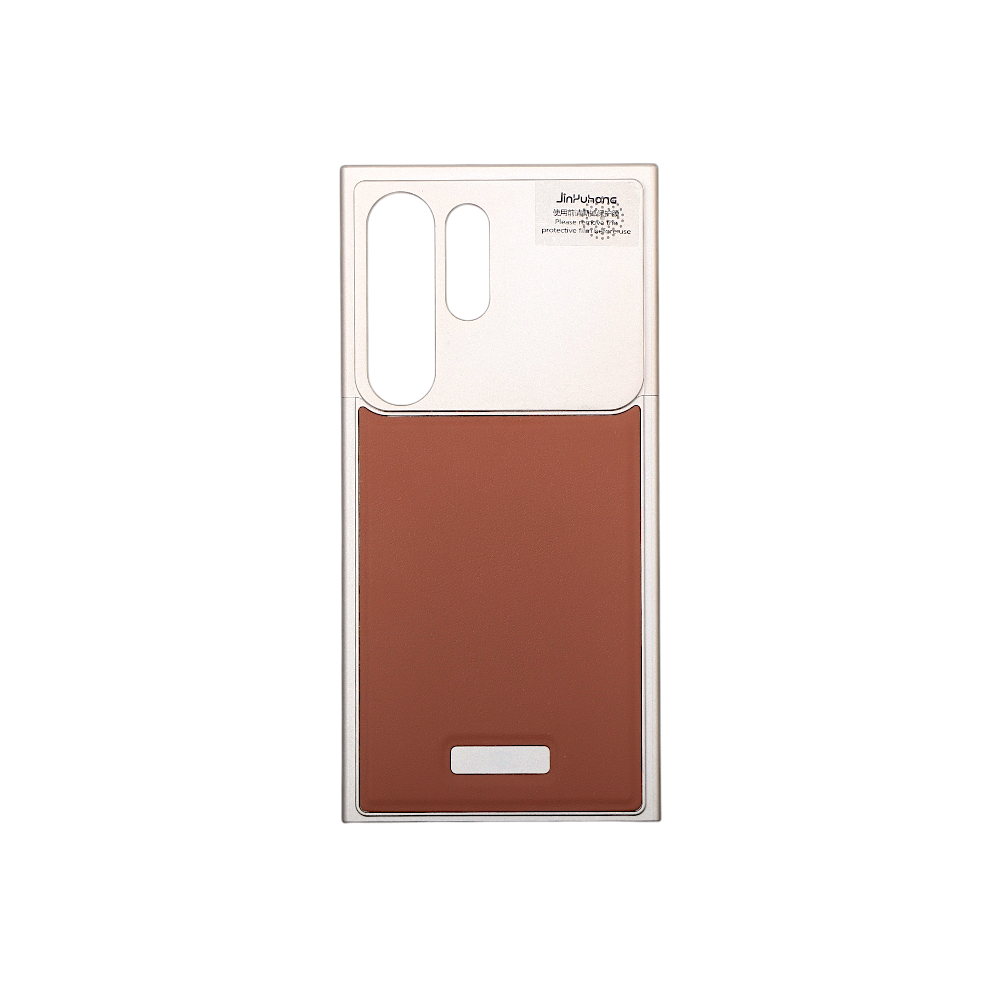 جين يوهونغ غلاف حماية جلد فخم لجالكسي اس 24 الترا - بني