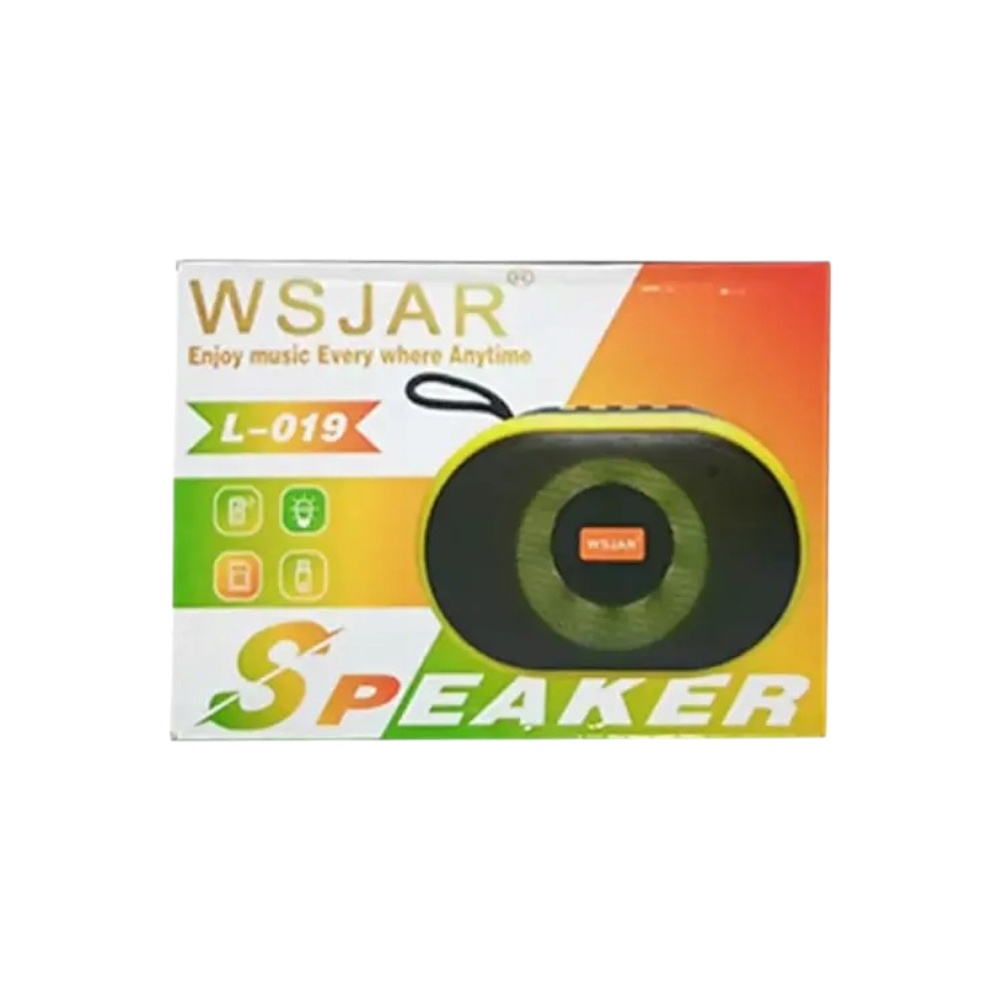مكبر صوت بلوتوث محمول بصوت سوبر باس و بطارية قابلة للشحن بجهد 3.7 فولت - موديل L-019
