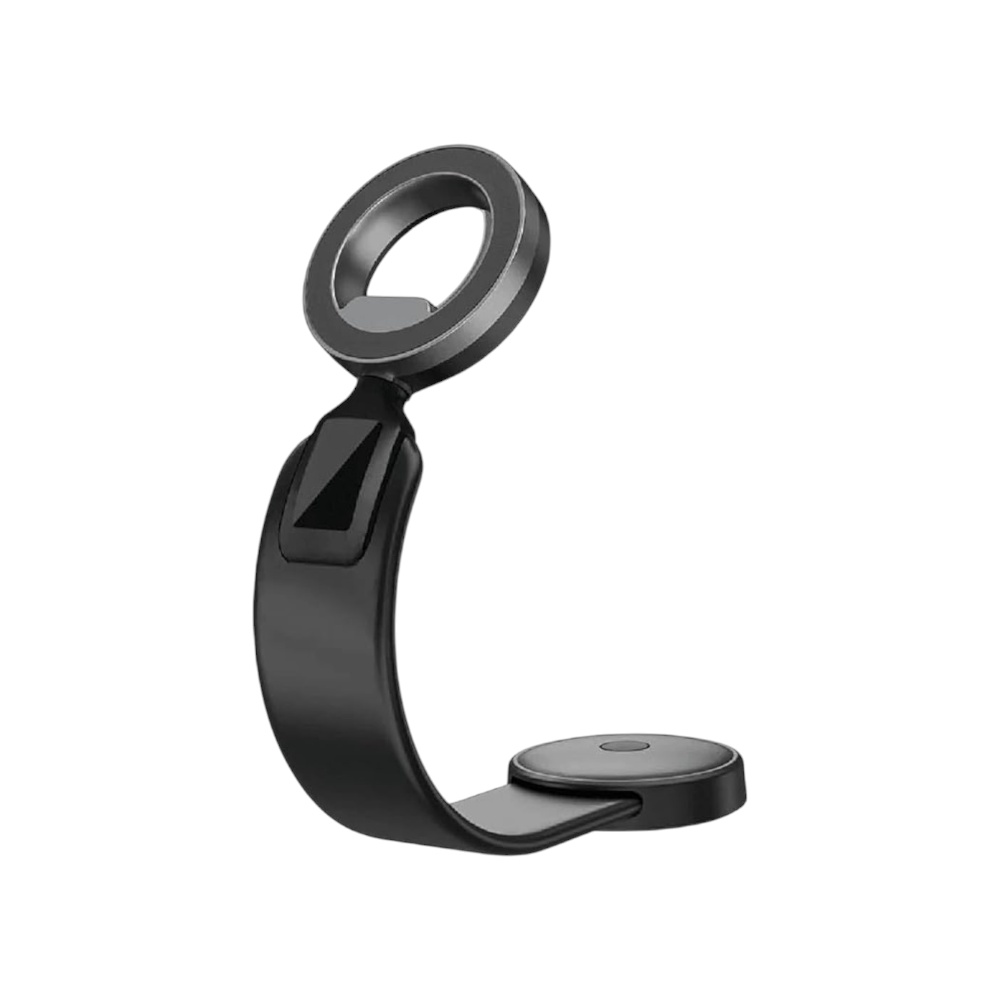 دبليو اي دبليو يو حامل جوال مغناطيسي للسيارة بخاصية الماج سيف - أسود