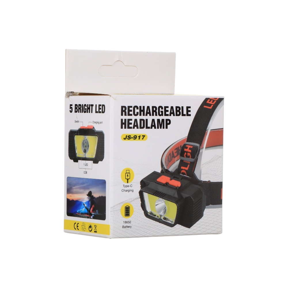 كشاف ضوء رأس بتصميم عملي سي بي كي قوة 3 وات موديل BK-1706T-أسود