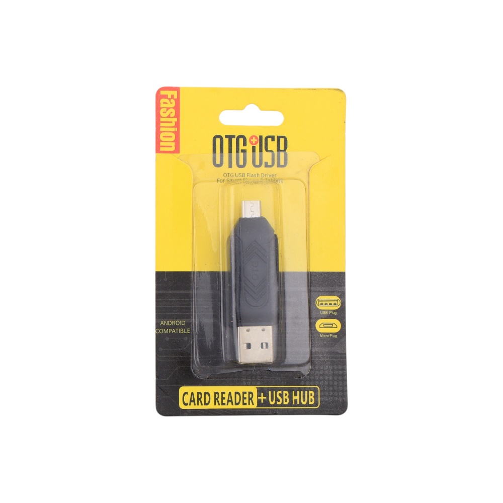 قارئ ذاكرة SD و كاميرا متعدد المنافذ موديل H-KS190- ابيض