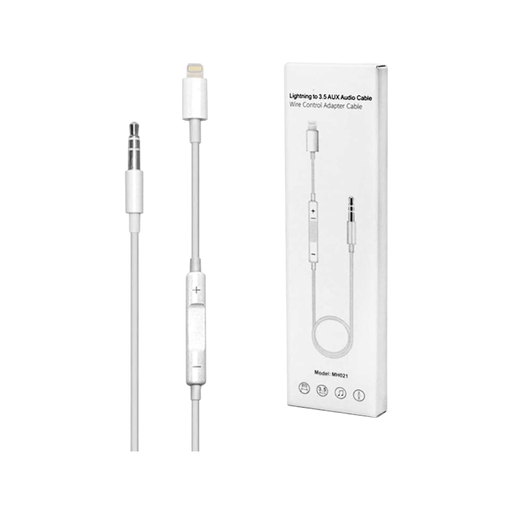 تحويلة سماعة من 3.5 الى لايتنينج - أبيض