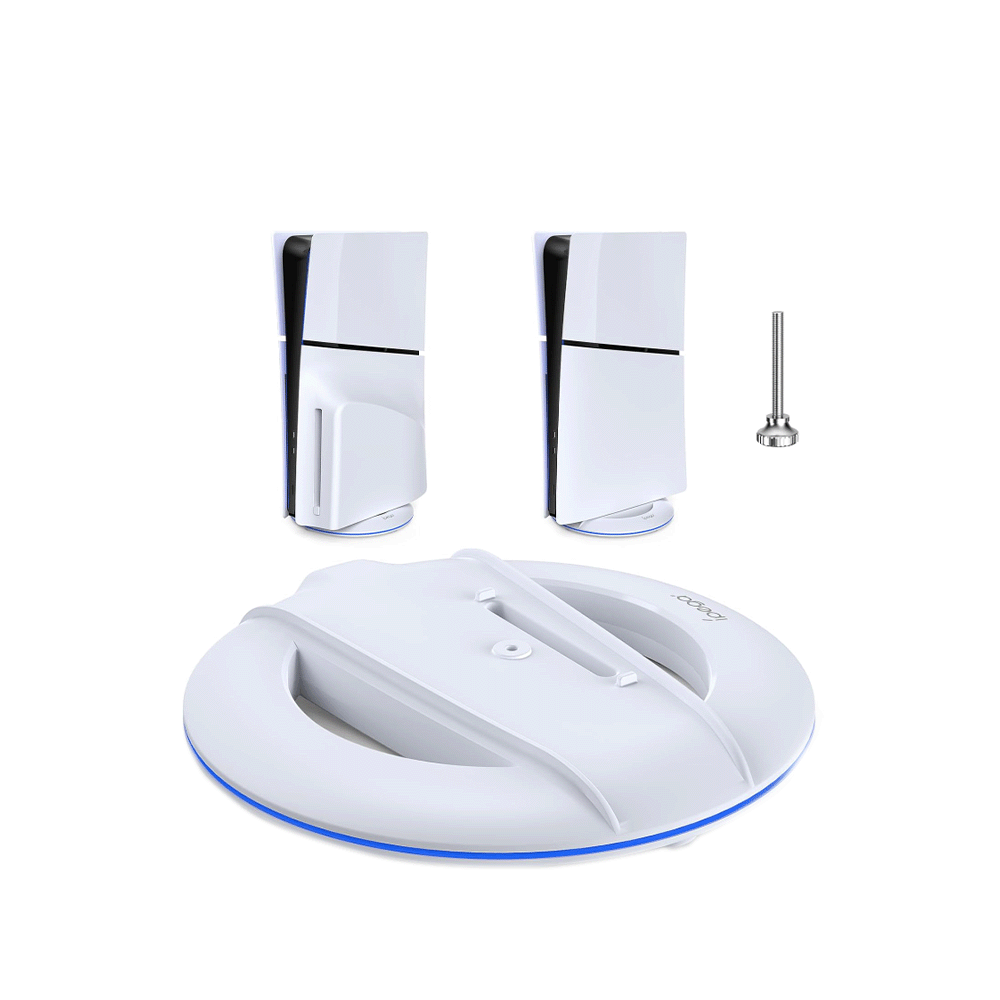 واي يو ايه ان اتش او تي حامل عمودي لجهاز بلاي ستيشن 5 مع نظام تبريد ثابت إصدار القرص والرق - موديل PS5