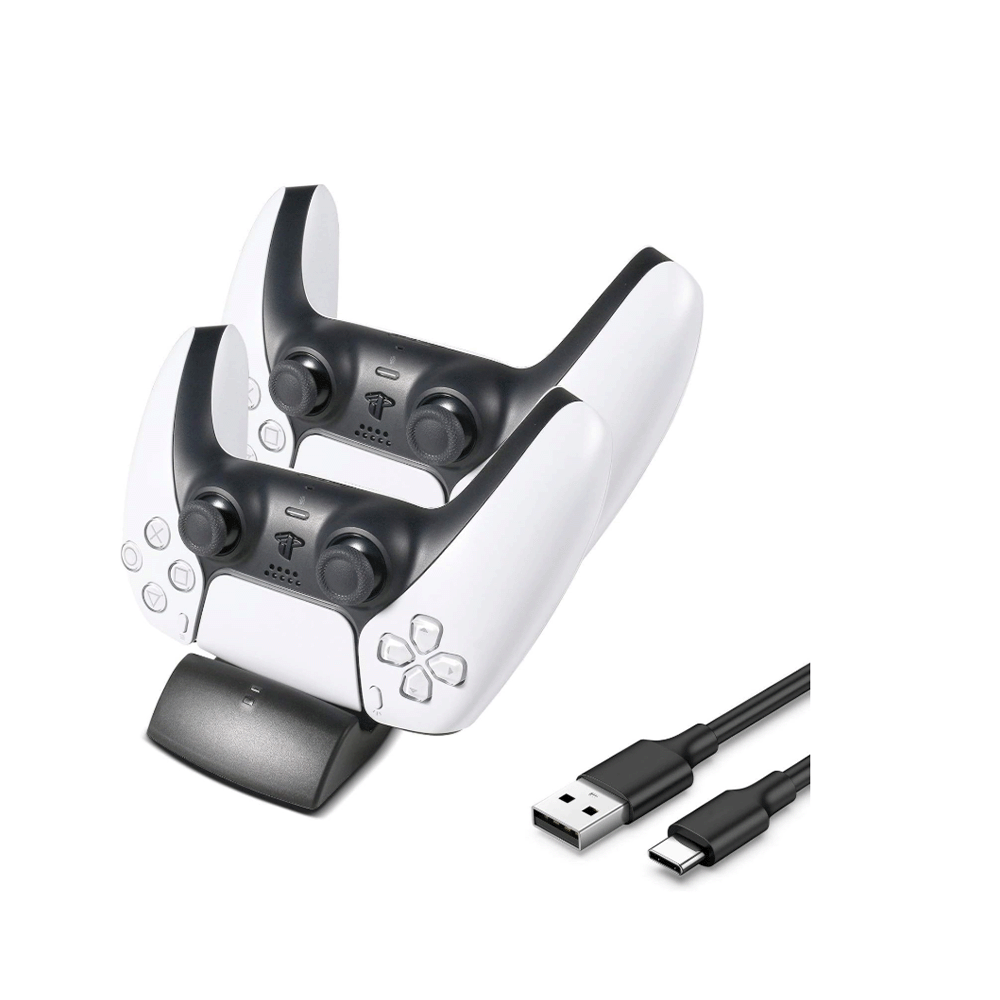 دوبي قاعدة شحن مزدوجة سريعة لذراع تحكم PS5 - أسود