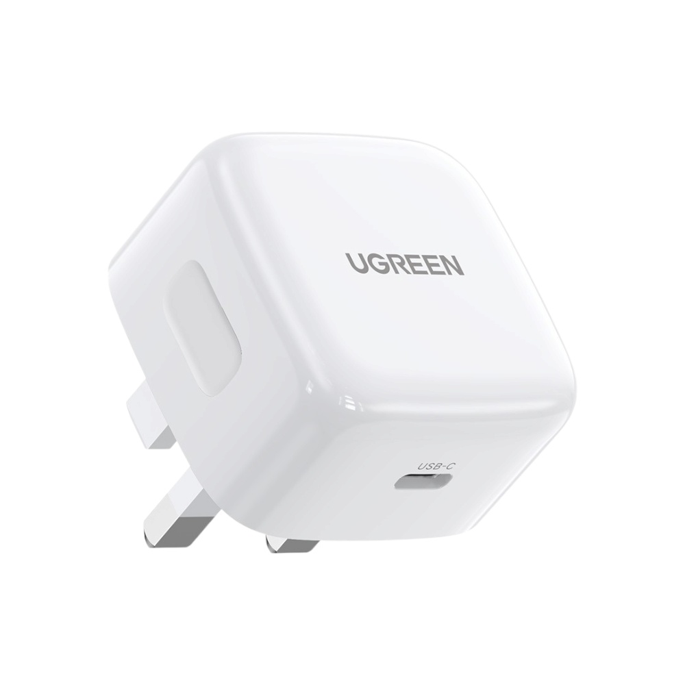 شاحن جداري يوجرين تايب سي قوة 30 وات بتقنية PD - أبيض