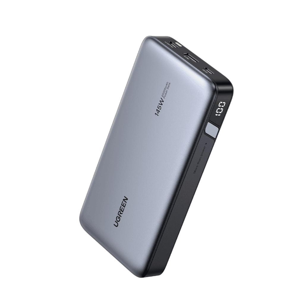  باور بانك  يوجرين بسعة 25000 مللي امبير وقوة 145 وات  - رمادي