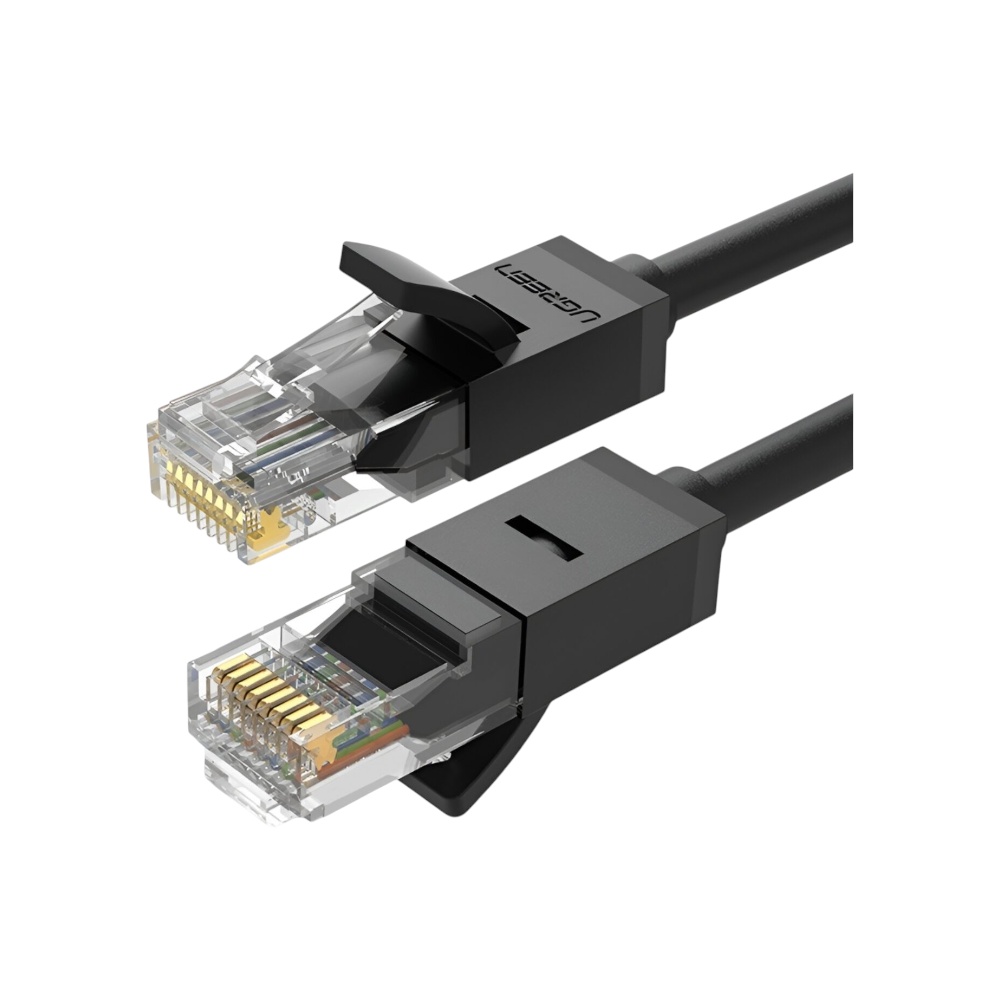 كابل شبكة يوجرين Cat 6 UTP نحاس خالص بطول 30 متر موديل 20168 - أسود