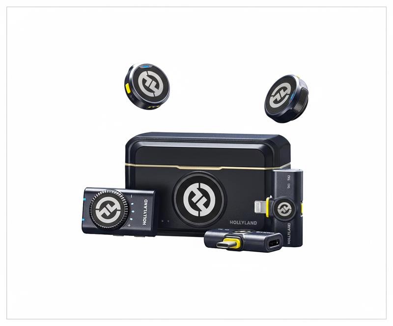 ميكروفون لاسلكي من هوليلاند لارك متعدد الاستخدامات موديل M2 - اسود