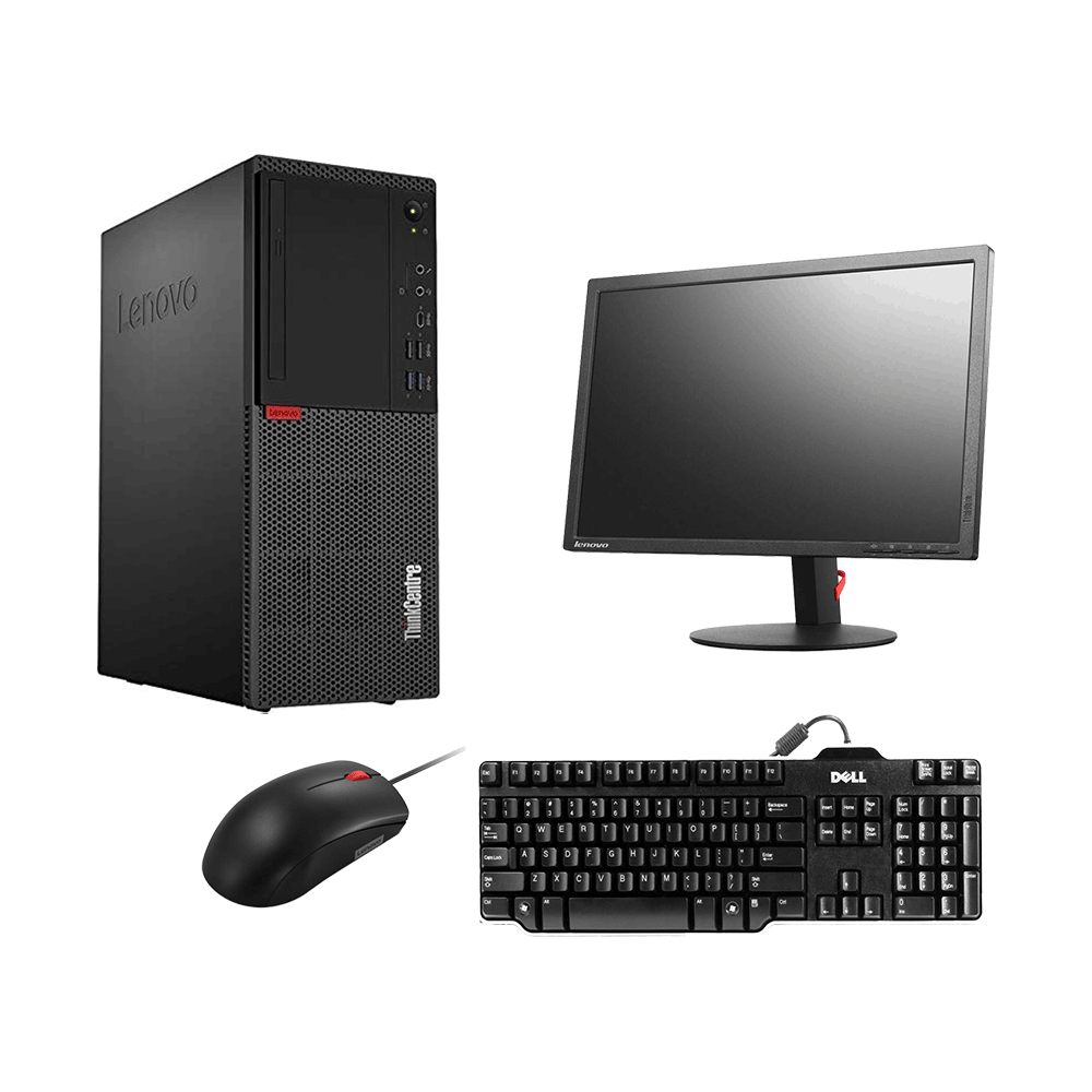 كمبيوتر مكتبي لينوفو ثينك سنتر  بمعالج Core i7-8700 ورام 8 جيجابايت مع هارد 512 جيجابايت SSD موديل M720t - أسود