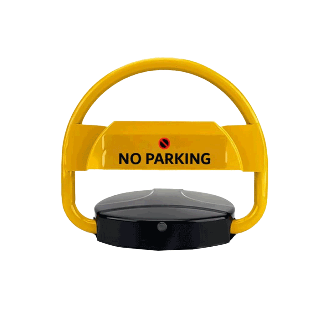 حاجز موقف سيارة بريموت ذكي ضد السرقة والماء إنحناء 180 درجة - أصفر