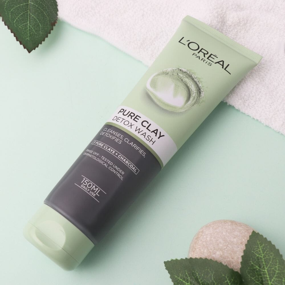 لوريال باريس غسول ديتوكس بالطين النقي والفحم - 150 مل