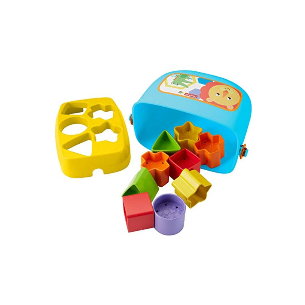 فيشر برايس مجموعة مكعبات بناء للأطفال - طراز بدائي