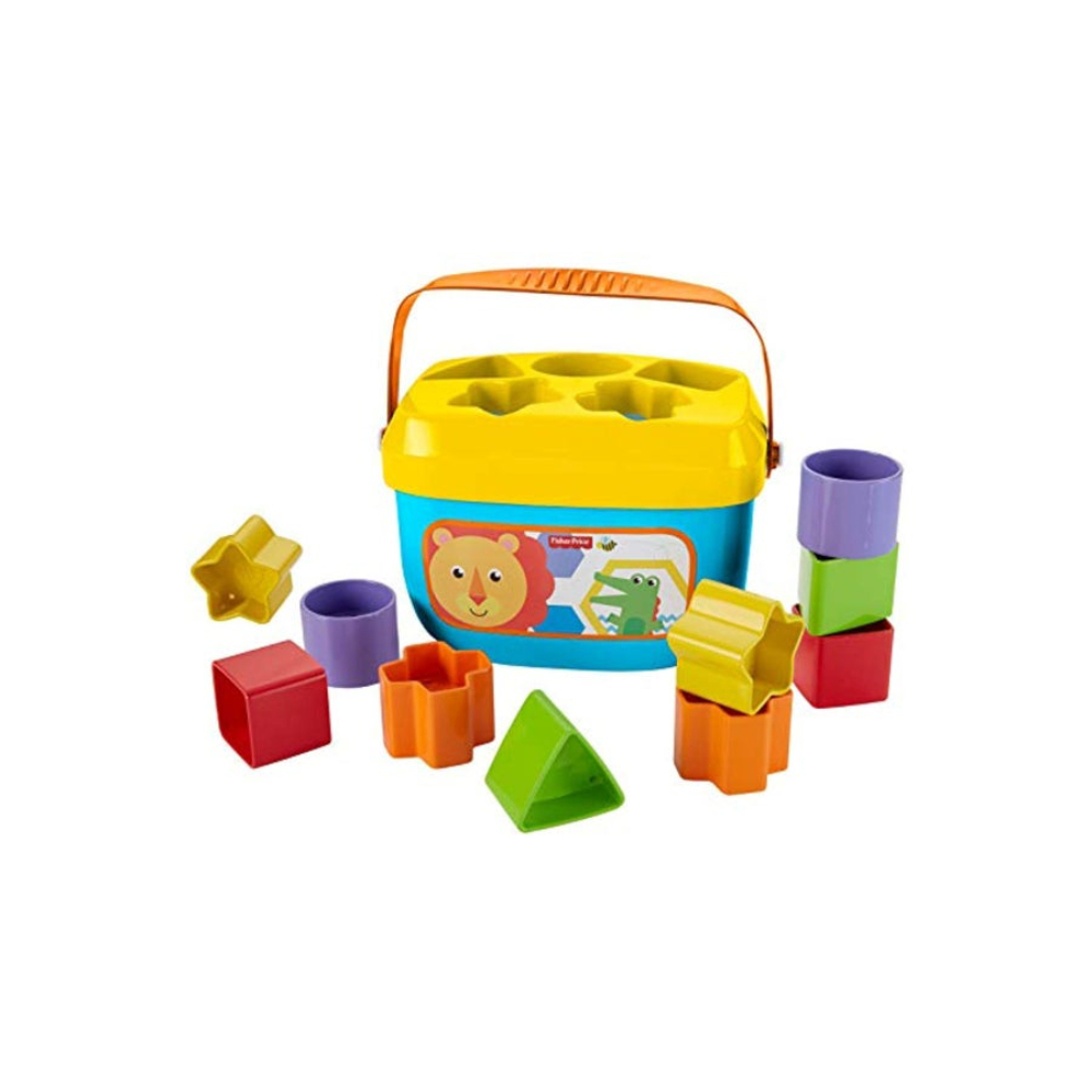 فيشر برايس مجموعة مكعبات بناء للأطفال - طراز بدائي